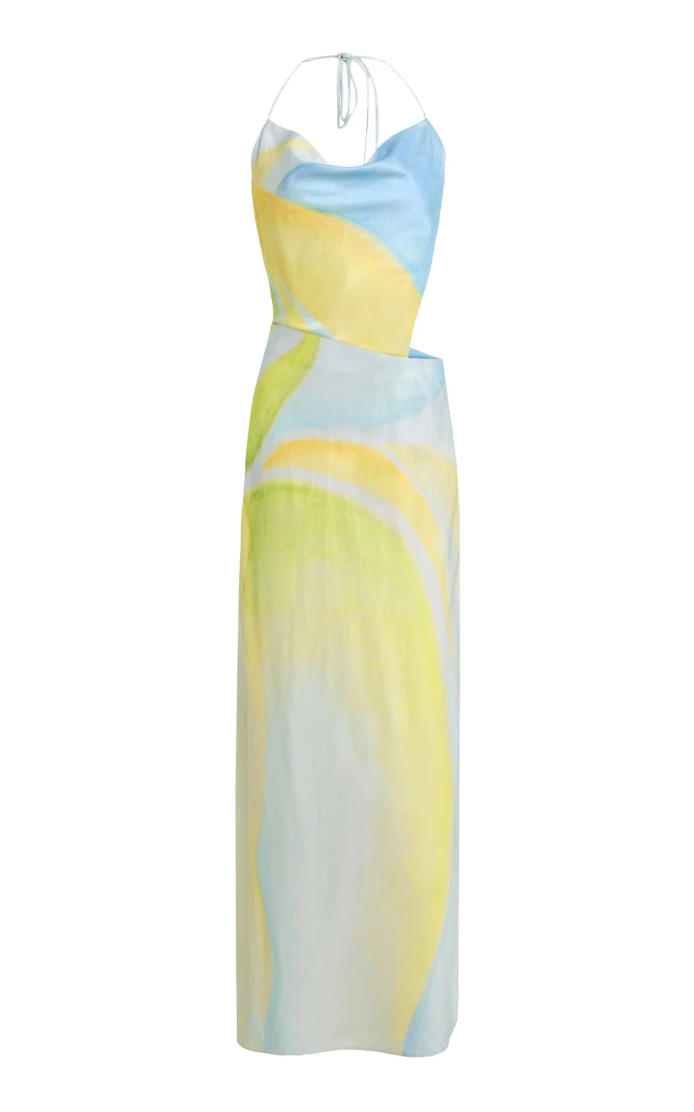 Milou Printed Satin Maxi Dress