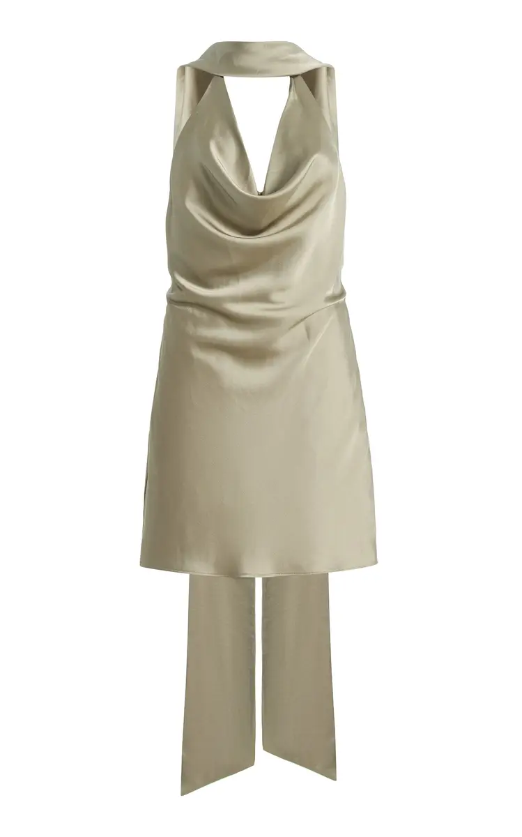 Luka Draped Satin Mini Dress Luka Draped Satin Mini Dress