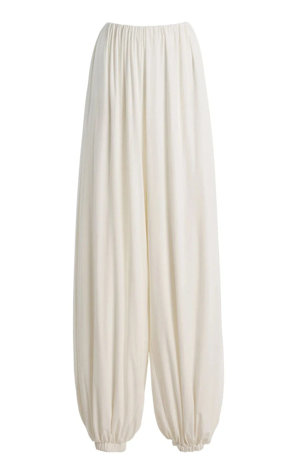 Paris Georgia Olive Pleated Wide-Leg Pants