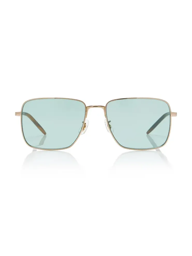 Welston Square-Frame Metal Sunglasses