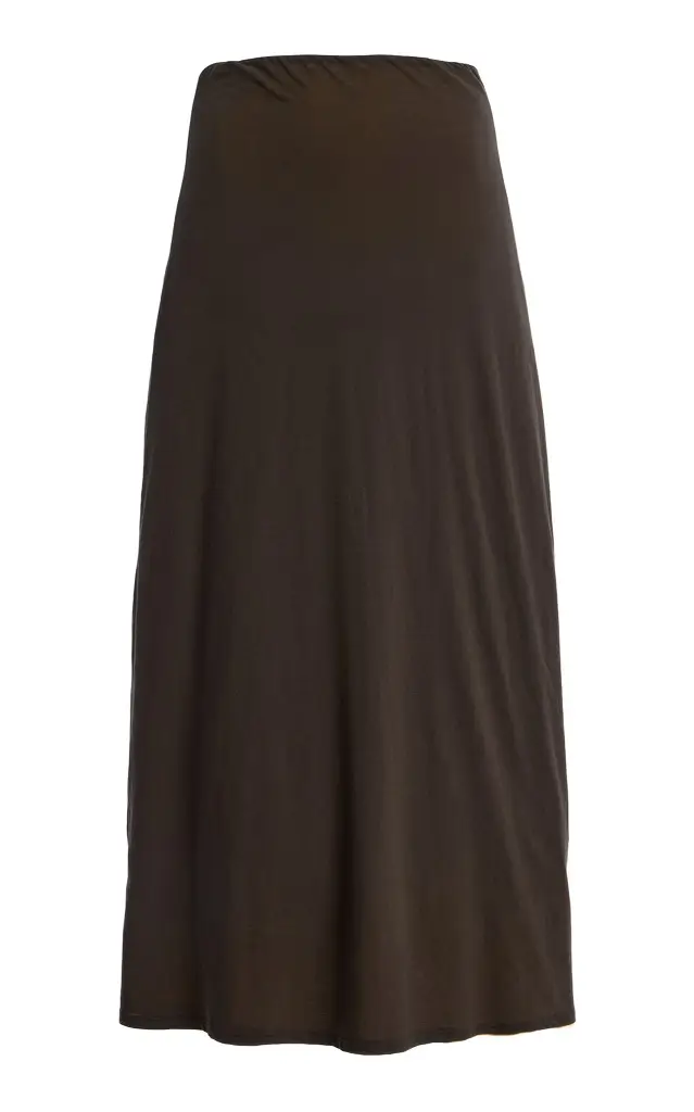 LESET Milo Reversible Cotton Midi Skirt