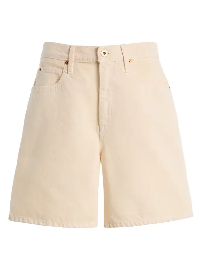 Square Denim Shorts