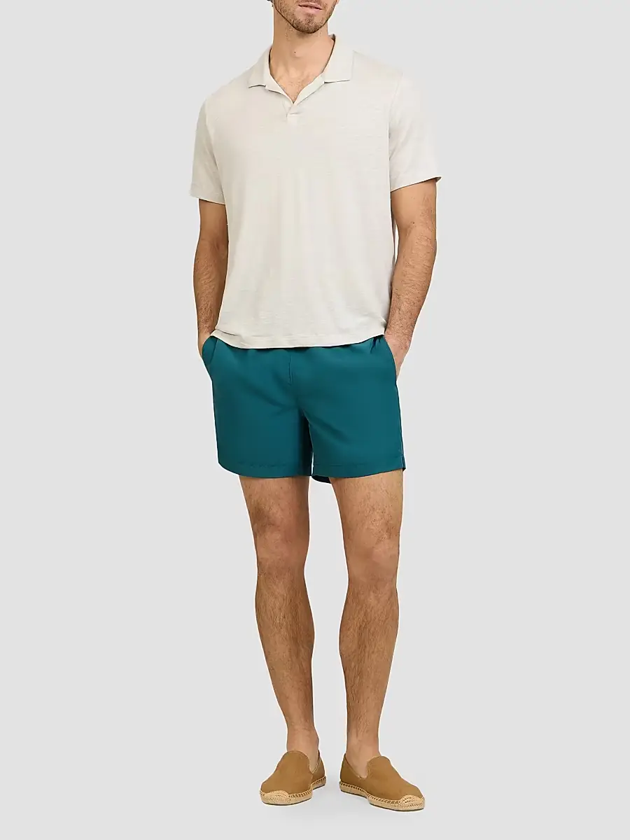 Onia Men's Shaun Stretch-Linen Polo Shirt | Thumbnail 2 Onia Men's Shaun Stretch-Linen Polo Shirt | Thumbnail 2