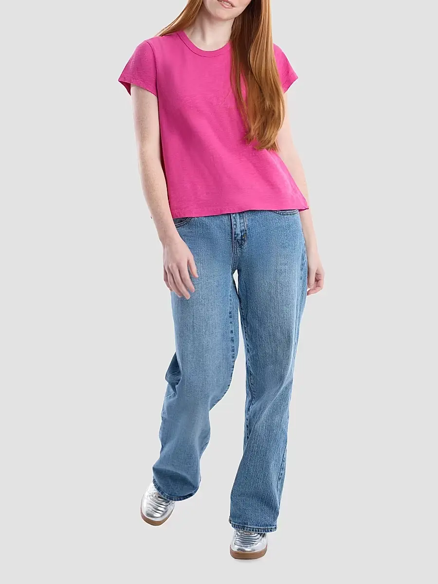 Wilt Women's Baby Fit Crew T-Shirt - Rose Violet | Thumbnail 2 Wilt Women's Baby Fit Crew T-Shirt - Rose Violet | Thumbnail 2