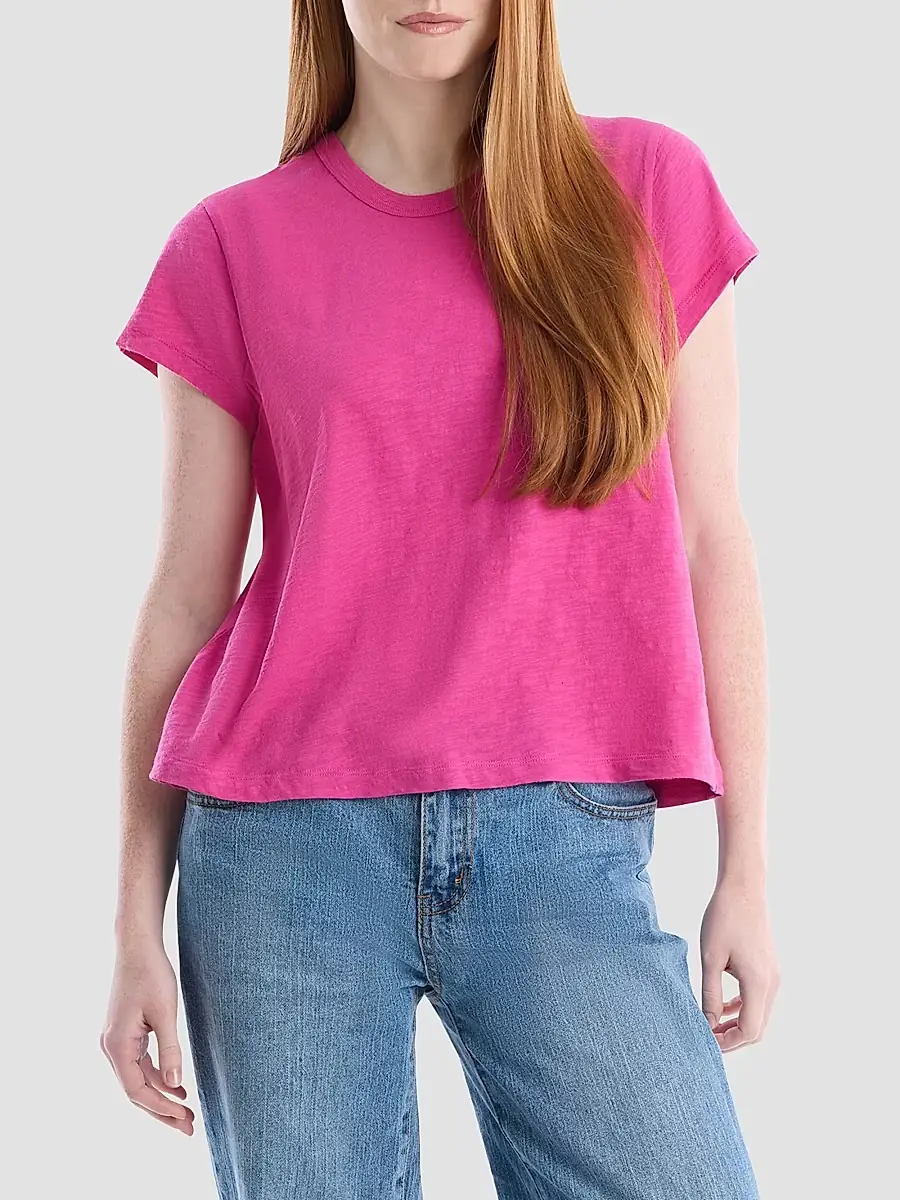 Wilt Women's Baby Fit Crew T-Shirt - Rose Violet | Thumbnail 3 Wilt Women's Baby Fit Crew T-Shirt - Rose Violet | Thumbnail 3