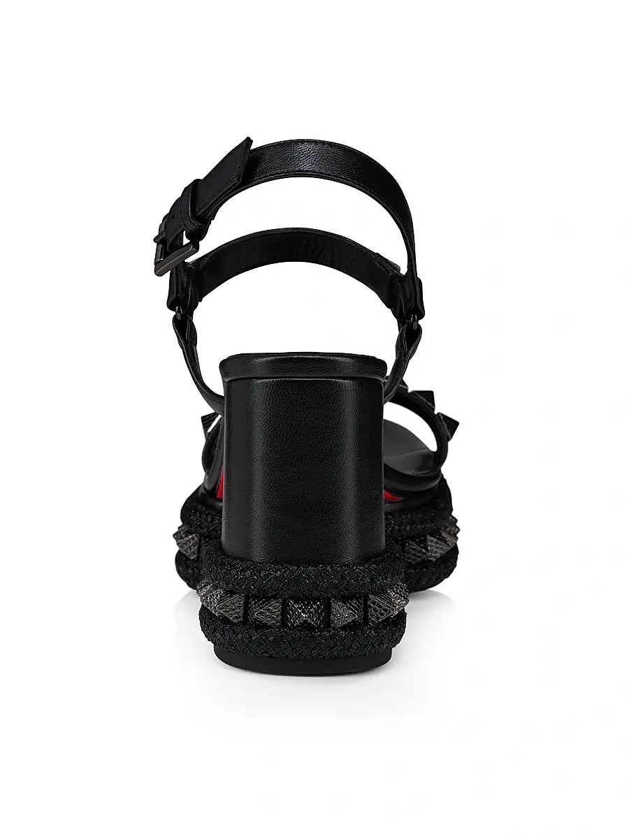 Christian Louboutin Women's Superaclou 85MM Leather Sandals | Thumbnail 3