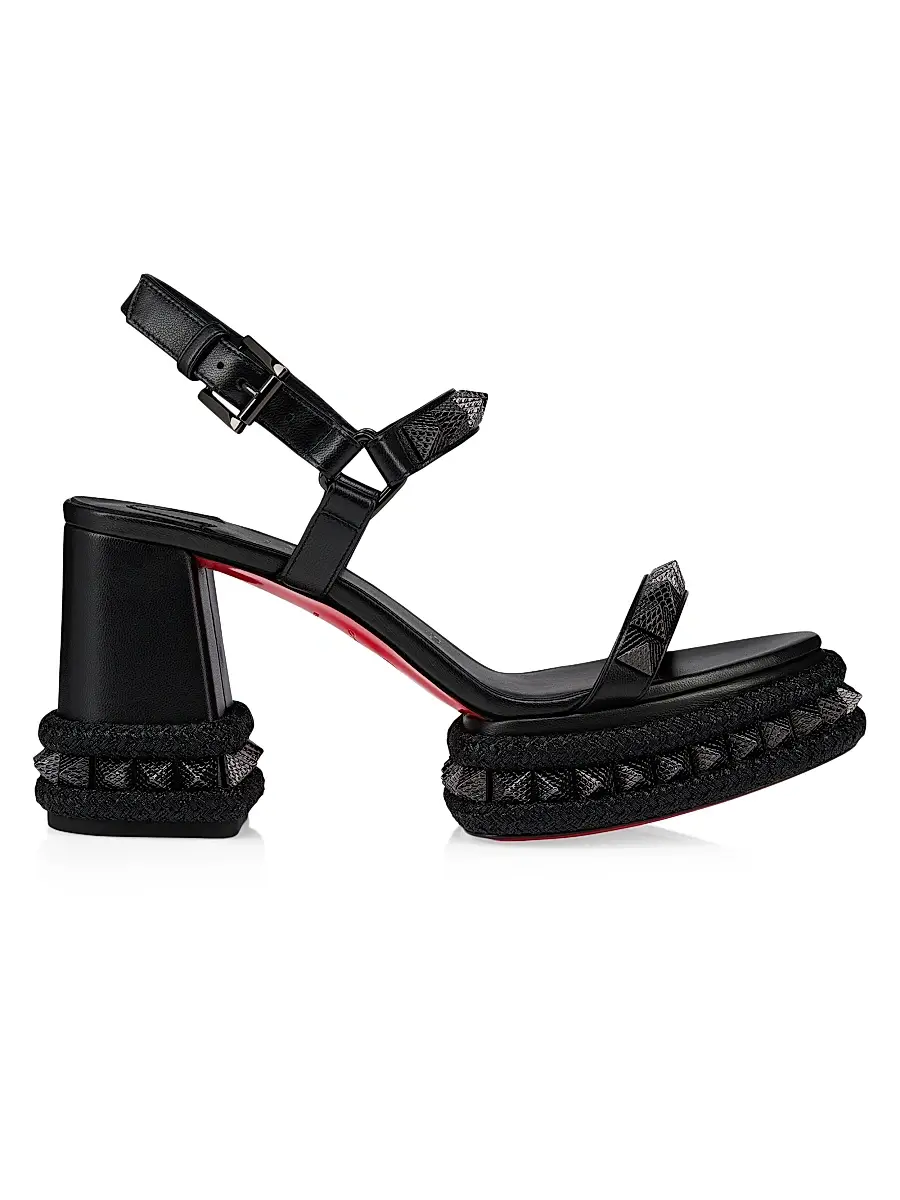 Christian Louboutin Women's Superaclou 85MM Leather Sandals