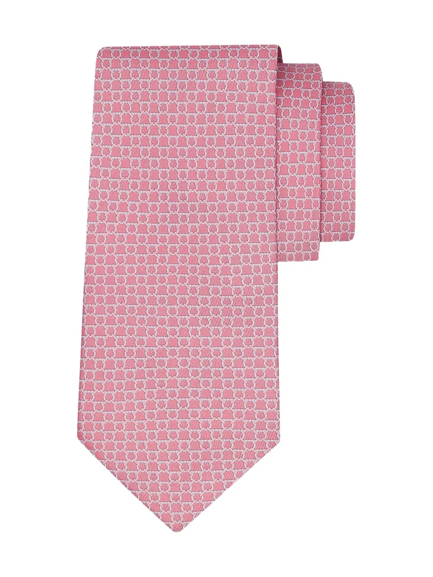 Men's Interlocking Gancini Silk Tie