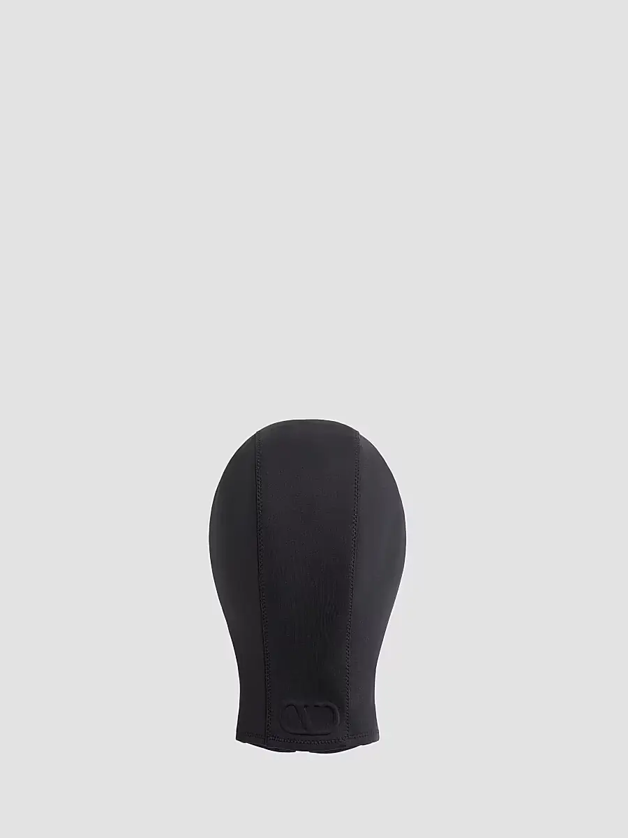 Valentino Men's VLogo Signature Jersey Hood with Zip - Black | Thumbnail 3