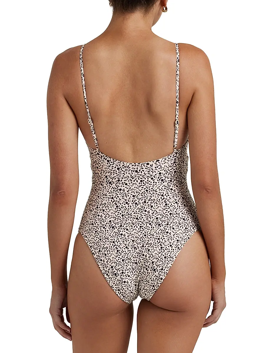 Peony Women's Tapestry Poolside One-Piece Swimsuit | Thumbnail 4 Peony Women's Tapestry Poolside One-Piece Swimsuit | Thumbnail 4