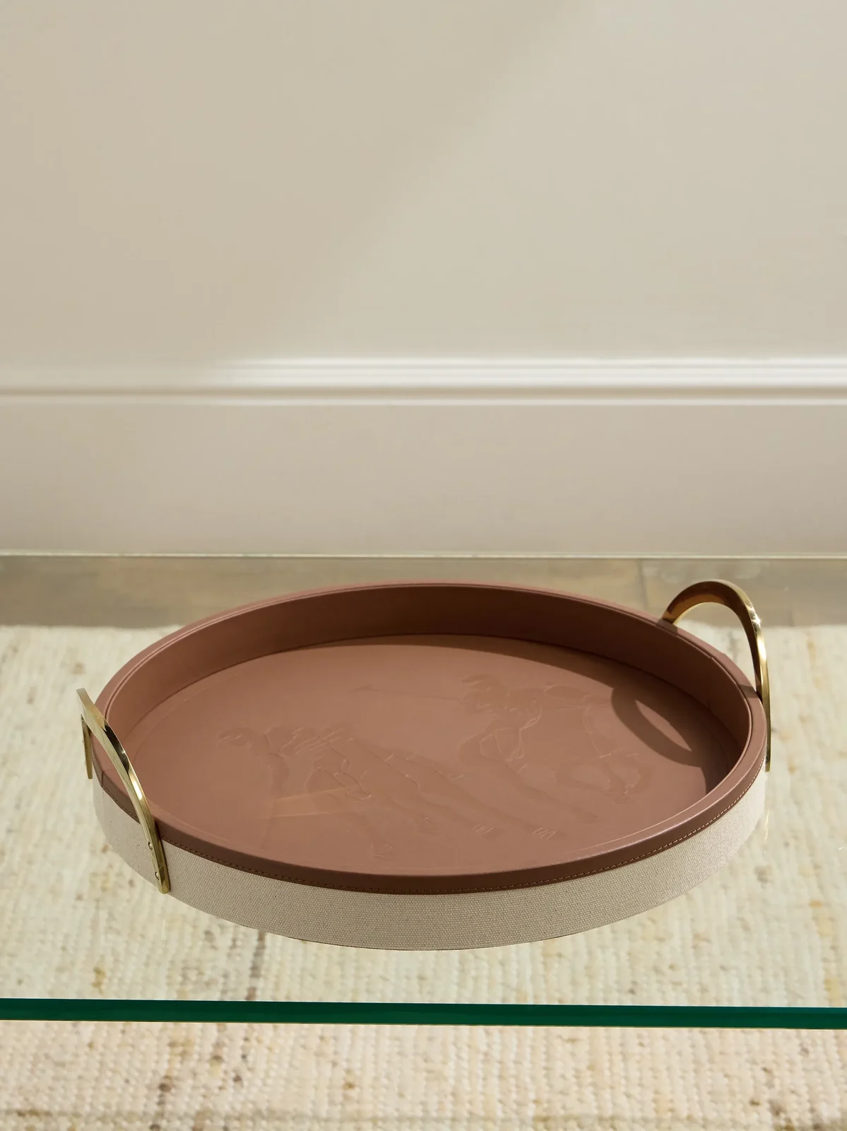 Ralph Lauren Home Garrett Canvas, Leather and Brass Tray - Men