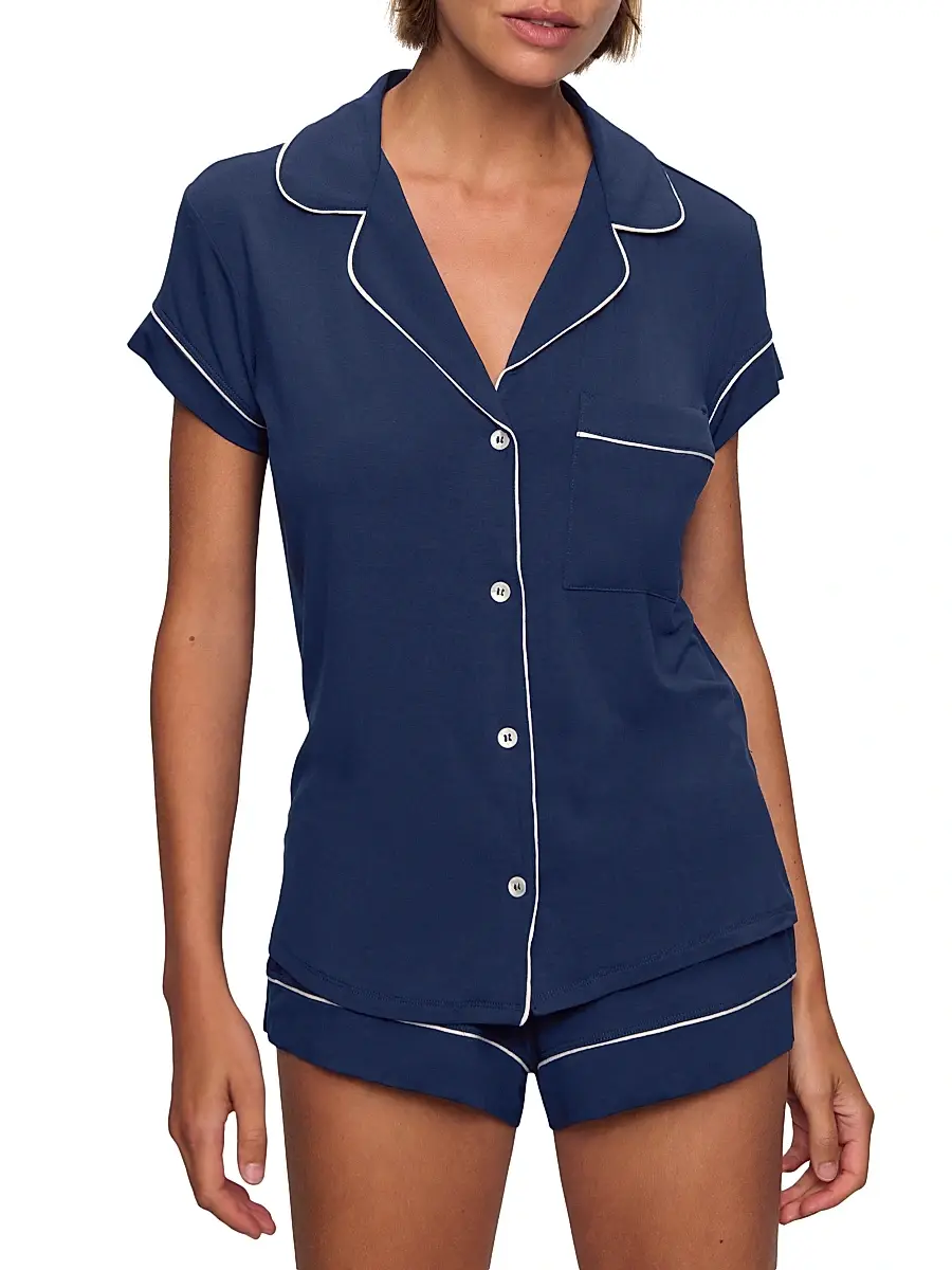Eberjey Women's Gisele 2-Piece Shortie Pajama Set | Thumbnail 3