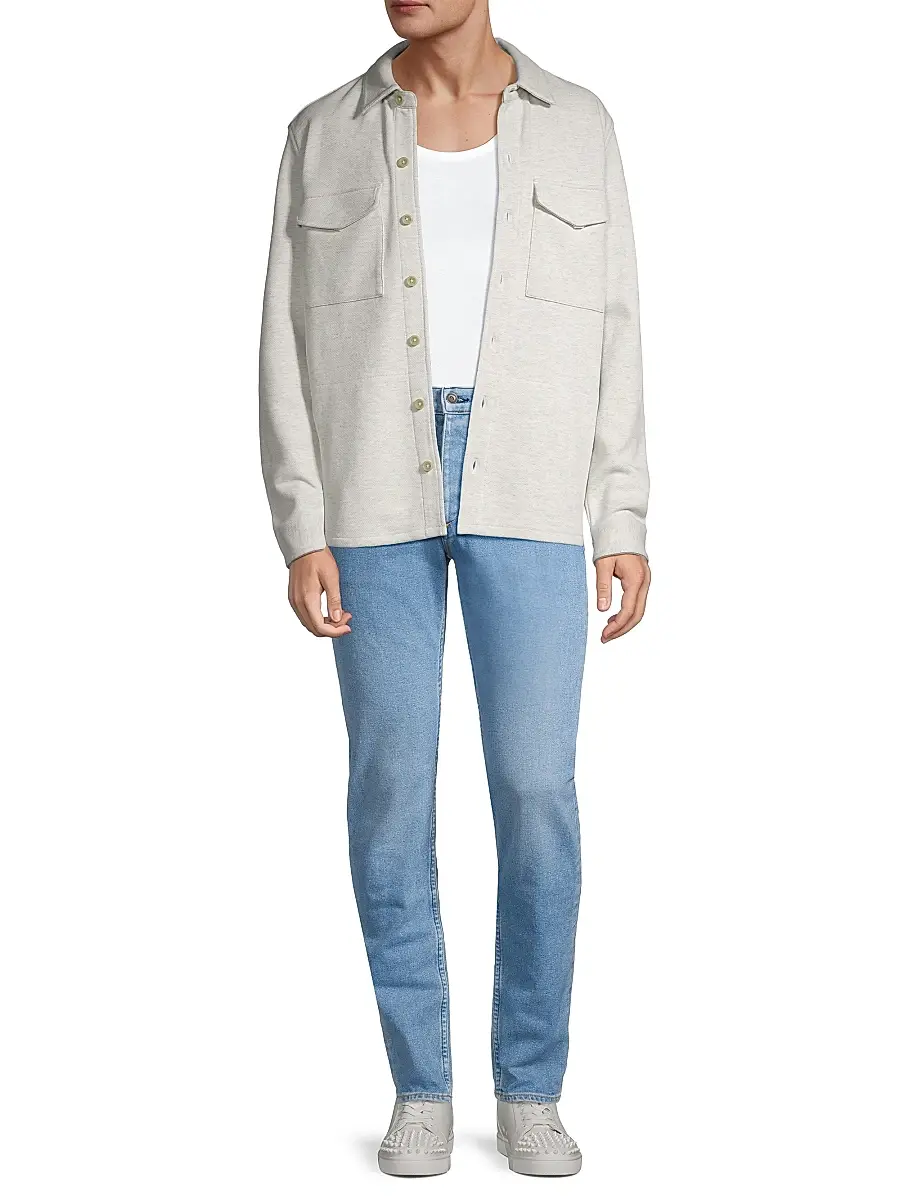 Vince Men's Cotton-Blend Shirt Jacket | Thumbnail 2 Vince Men's Cotton-Blend Shirt Jacket | Thumbnail 2