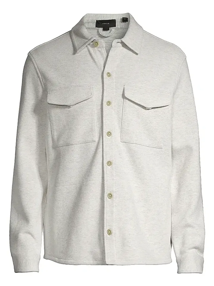 Men's Cotton-Blend Shirt Jacket