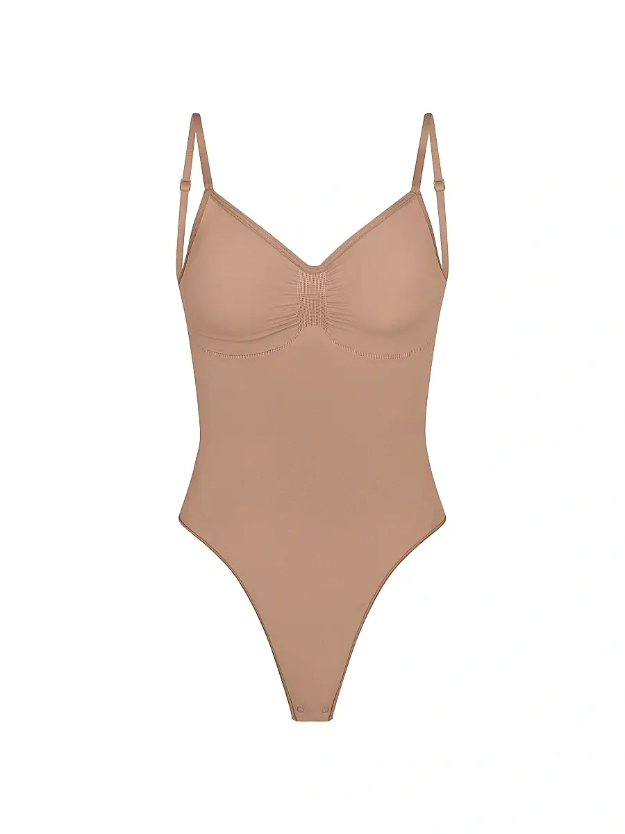 Skims Women's Smoothing Low-Back Bodysuit - Sienna - Size XS | Image 1 Skims Women's Smoothing Low-Back Bodysuit - Sienna - Size XS | Image 1