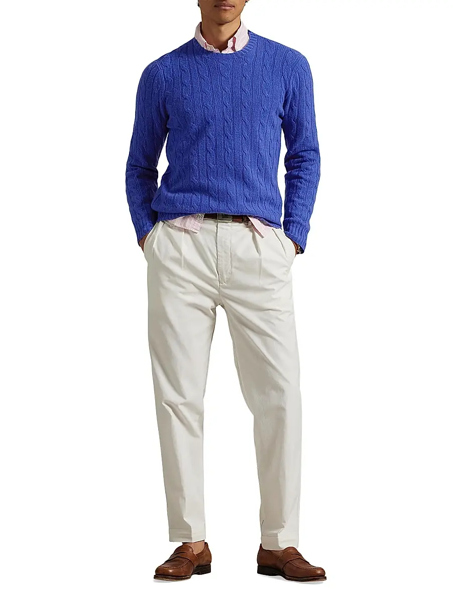 Polo Ralph Lauren Men's Cashmere Cable-Knit Sweater | Thumbnail 2