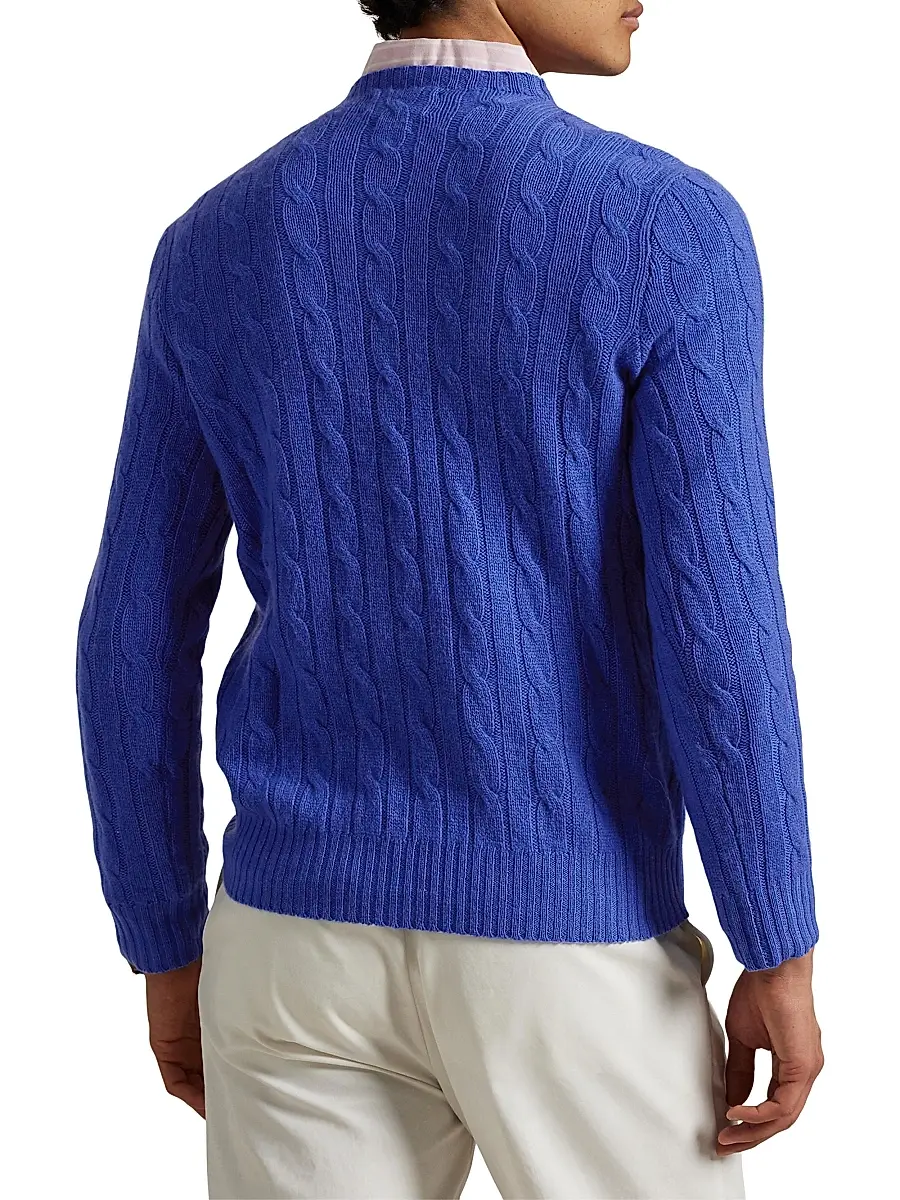 Polo Ralph Lauren Men's Cashmere Cable-Knit Sweater | Thumbnail 4