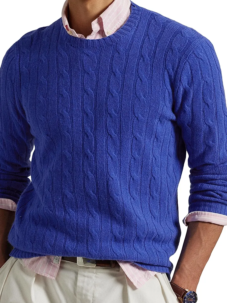 Polo Ralph Lauren Men's Cashmere Cable-Knit Sweater | Thumbnail 5