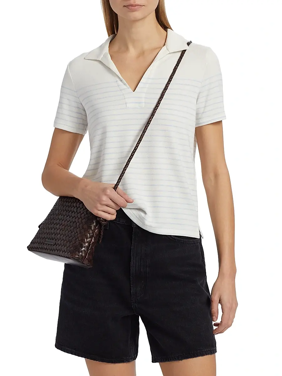 rag & bone Women's The Knit Stripe Polo Shirt | Thumbnail 3 rag & bone Women's The Knit Stripe Polo Shirt | Thumbnail 3