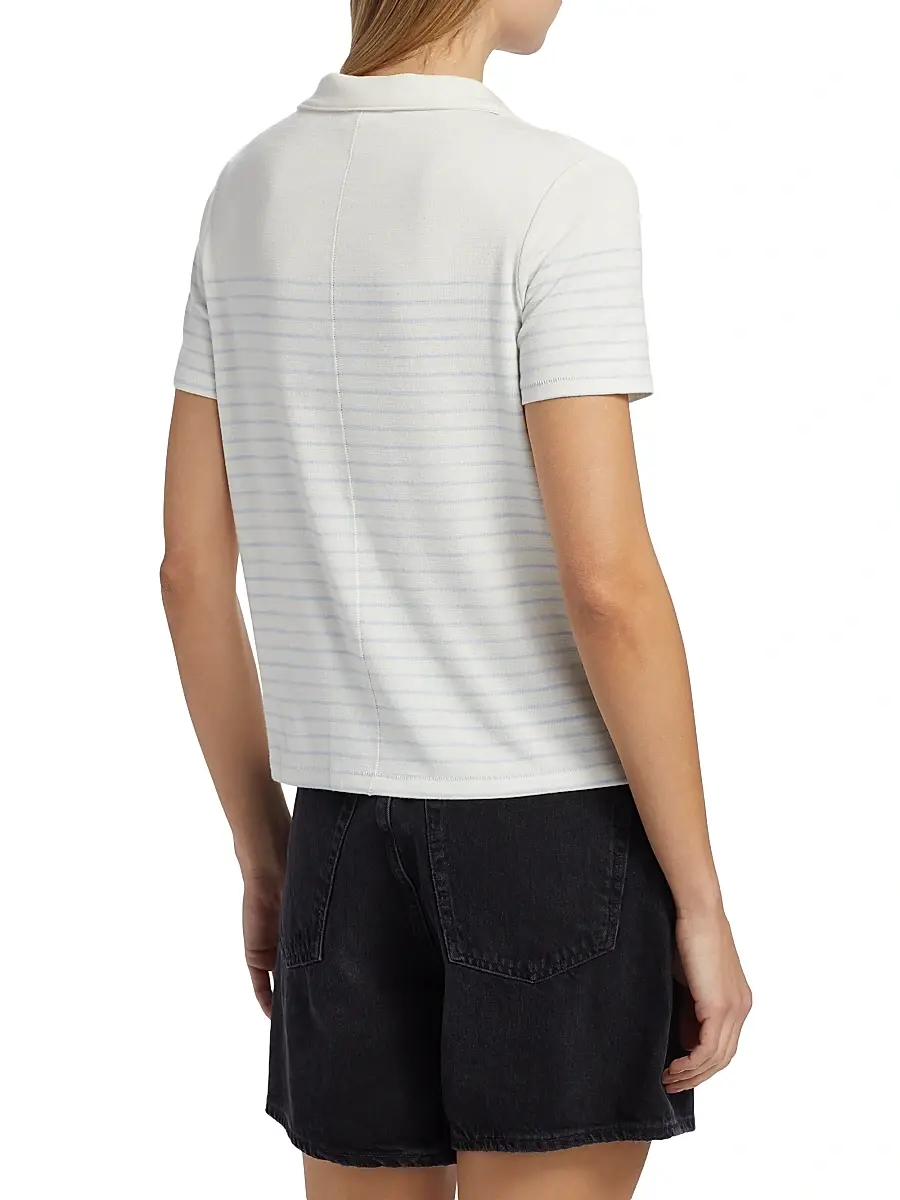rag & bone Women's The Knit Stripe Polo Shirt | Thumbnail 5 rag & bone Women's The Knit Stripe Polo Shirt | Thumbnail 5