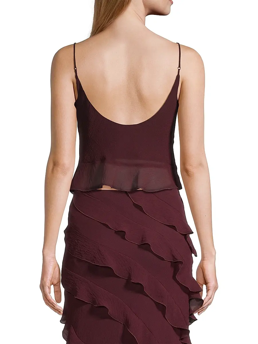 Delfi Women's Anya Floral Appliqué Tank | Thumbnail 5 Delfi Women's Anya Floral Appliqué Tank | Thumbnail 5