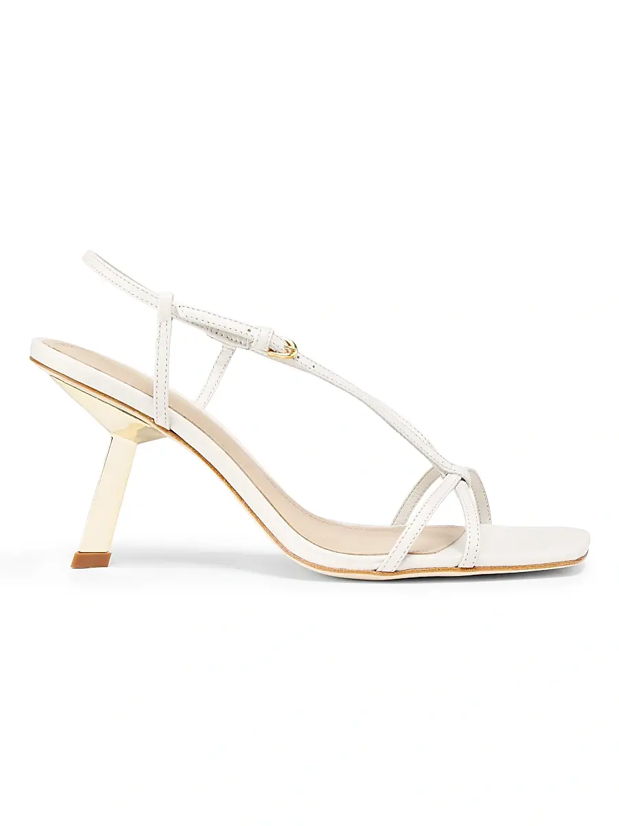 22élevé Women's 75MM Leather T-Strap Sandals | Image 1 22élevé Women's 75MM Leather T-Strap Sandals | Image 1