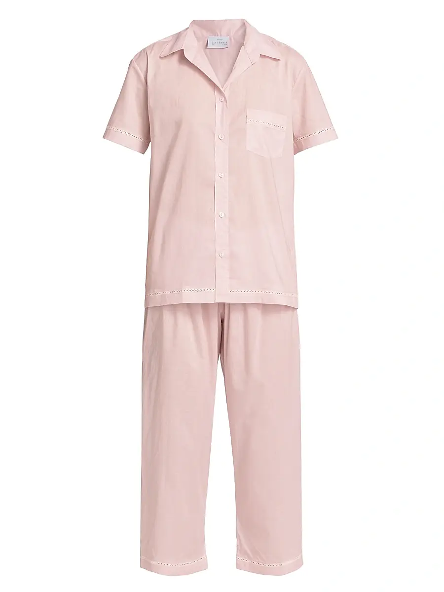Pour Les Femmes Women's Core Classics Pajama Set - Pink | Image 1 Pour Les Femmes Women's Core Classics Pajama Set - Pink | Image 1