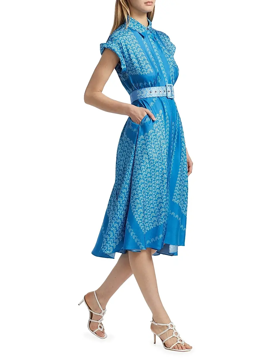 Toccin Women's Serena Floral Belted Shirtdress | Thumbnail 2 Toccin Women's Serena Floral Belted Shirtdress | Thumbnail 2