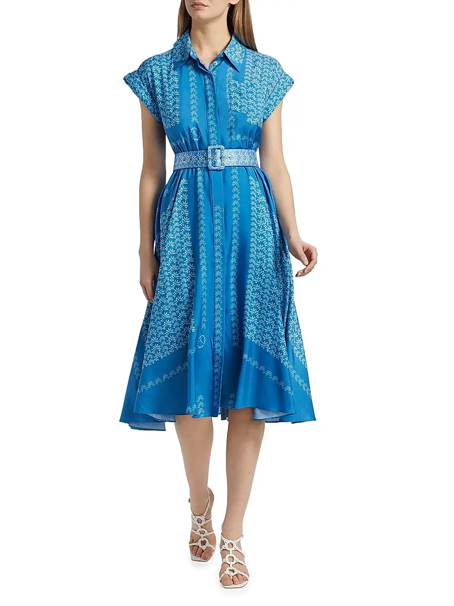 Toccin Women's Serena Floral Belted Shirtdress | Thumbnail 3 Toccin Women's Serena Floral Belted Shirtdress | Thumbnail 3