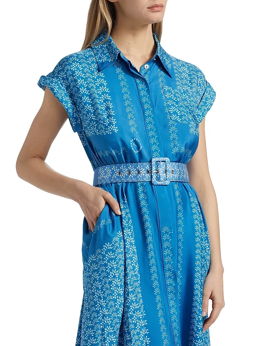 Toccin Women's Serena Floral Belted Shirtdress | Thumbnail 7 Toccin Women's Serena Floral Belted Shirtdress | Thumbnail 7