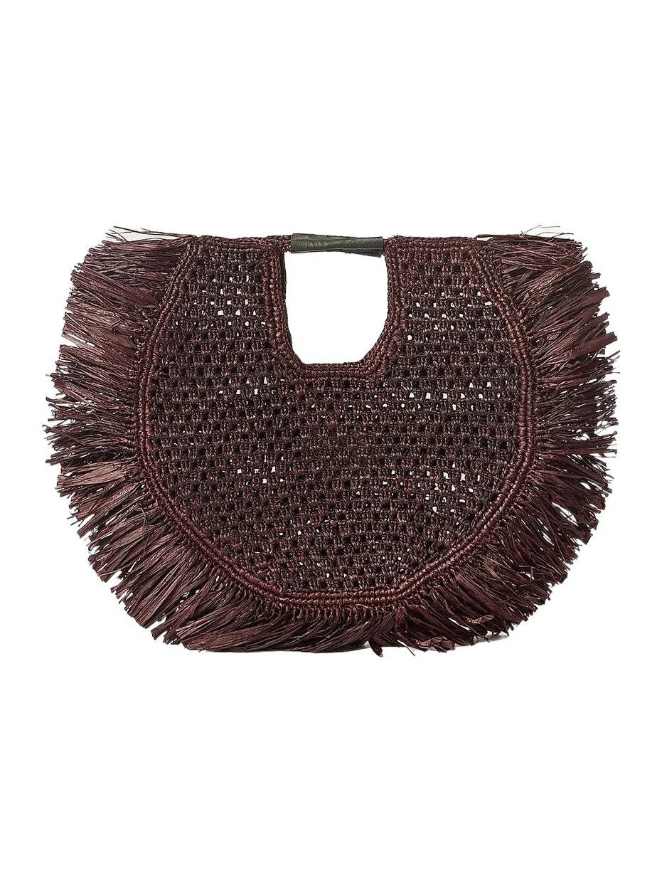 Women's Haden Fringed Raffia Tote Bag Women's Haden Fringed Raffia Tote Bag