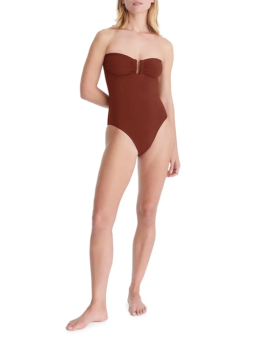 ERES Women's Cassiopee Strapless One-Piece Swimsuit - Tortue | Thumbnail 2 ERES Women's Cassiopee Strapless One-Piece Swimsuit - Tortue | Thumbnail 2