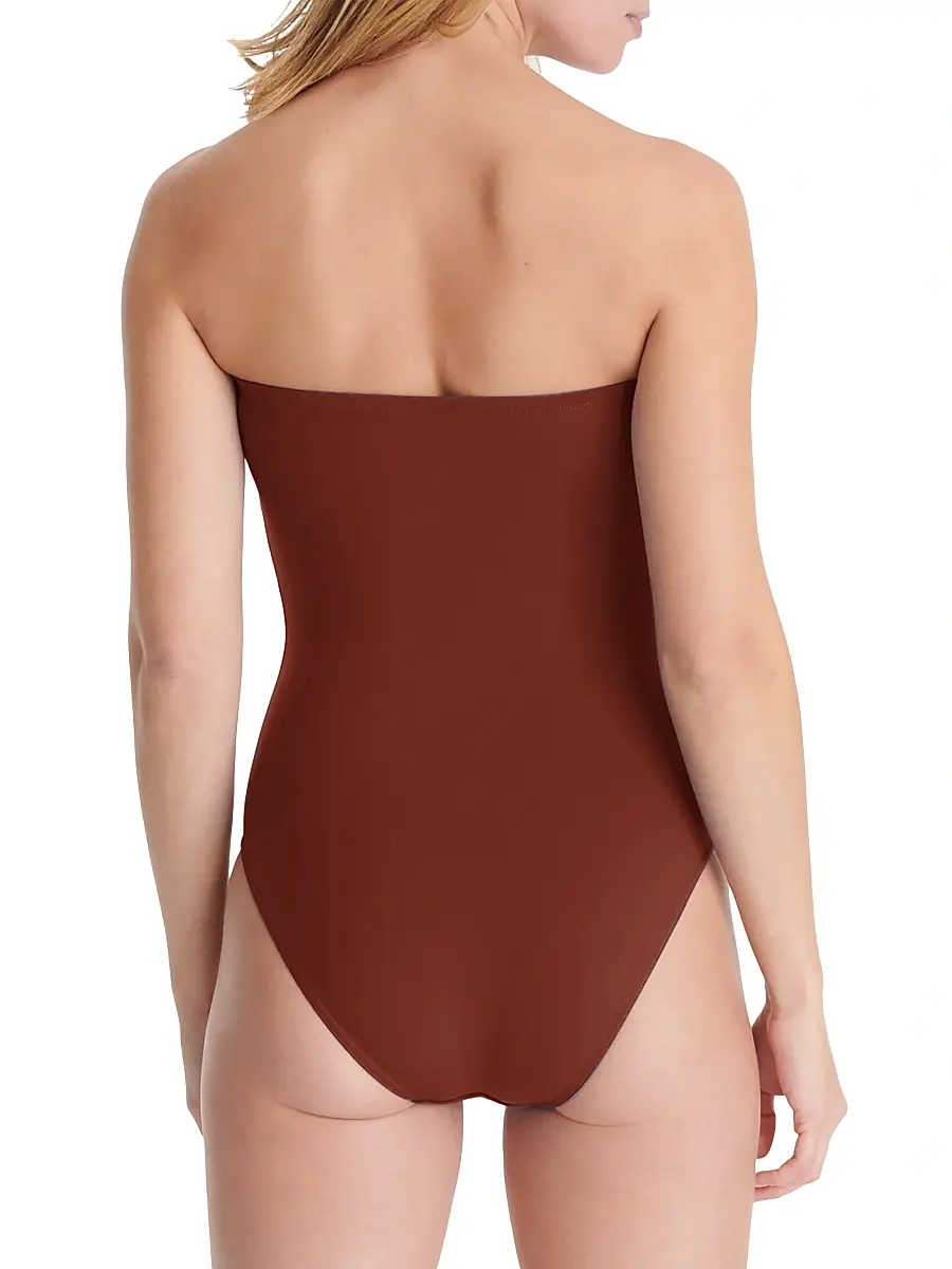 ERES Women's Cassiopee Strapless One-Piece Swimsuit - Tortue | Thumbnail 4 ERES Women's Cassiopee Strapless One-Piece Swimsuit - Tortue | Thumbnail 4