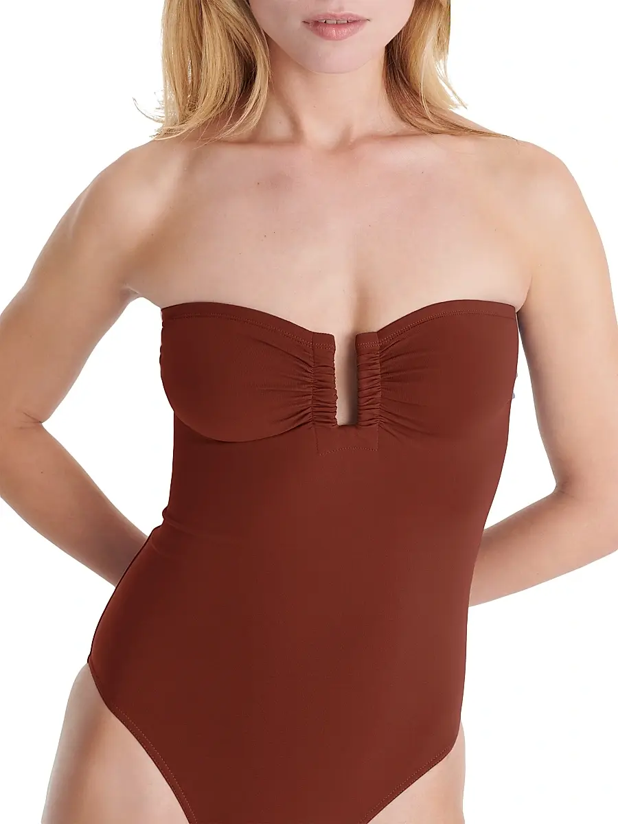 ERES Women's Cassiopee Strapless One-Piece Swimsuit - Tortue | Thumbnail 5 ERES Women's Cassiopee Strapless One-Piece Swimsuit - Tortue | Thumbnail 5