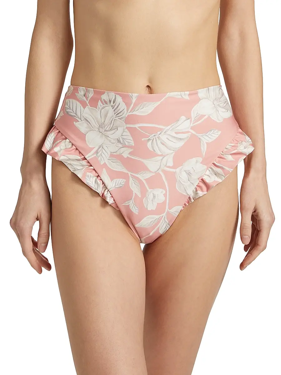 Agua by Agua Bendita Women's Jengibre Floral High-Rise Bikini Bottom | Thumbnail 3 Agua by Agua Bendita Women's Jengibre Floral High-Rise Bikini Bottom | Thumbnail 3