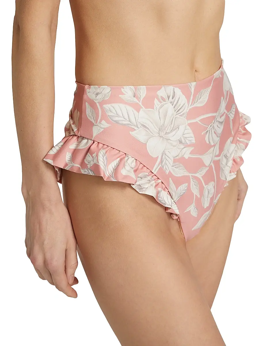 Agua by Agua Bendita Women's Jengibre Floral High-Rise Bikini Bottom | Thumbnail 5 Agua by Agua Bendita Women's Jengibre Floral High-Rise Bikini Bottom | Thumbnail 5