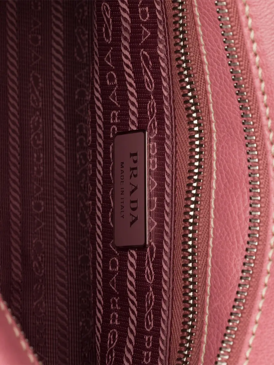 Prada Women's Medium Antiqued Leather Shoulder Bag | Thumbnail 9