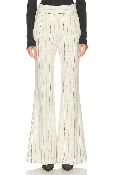 Gabriela Hearst Rhein Pant in Ivory Hemp Cotton
