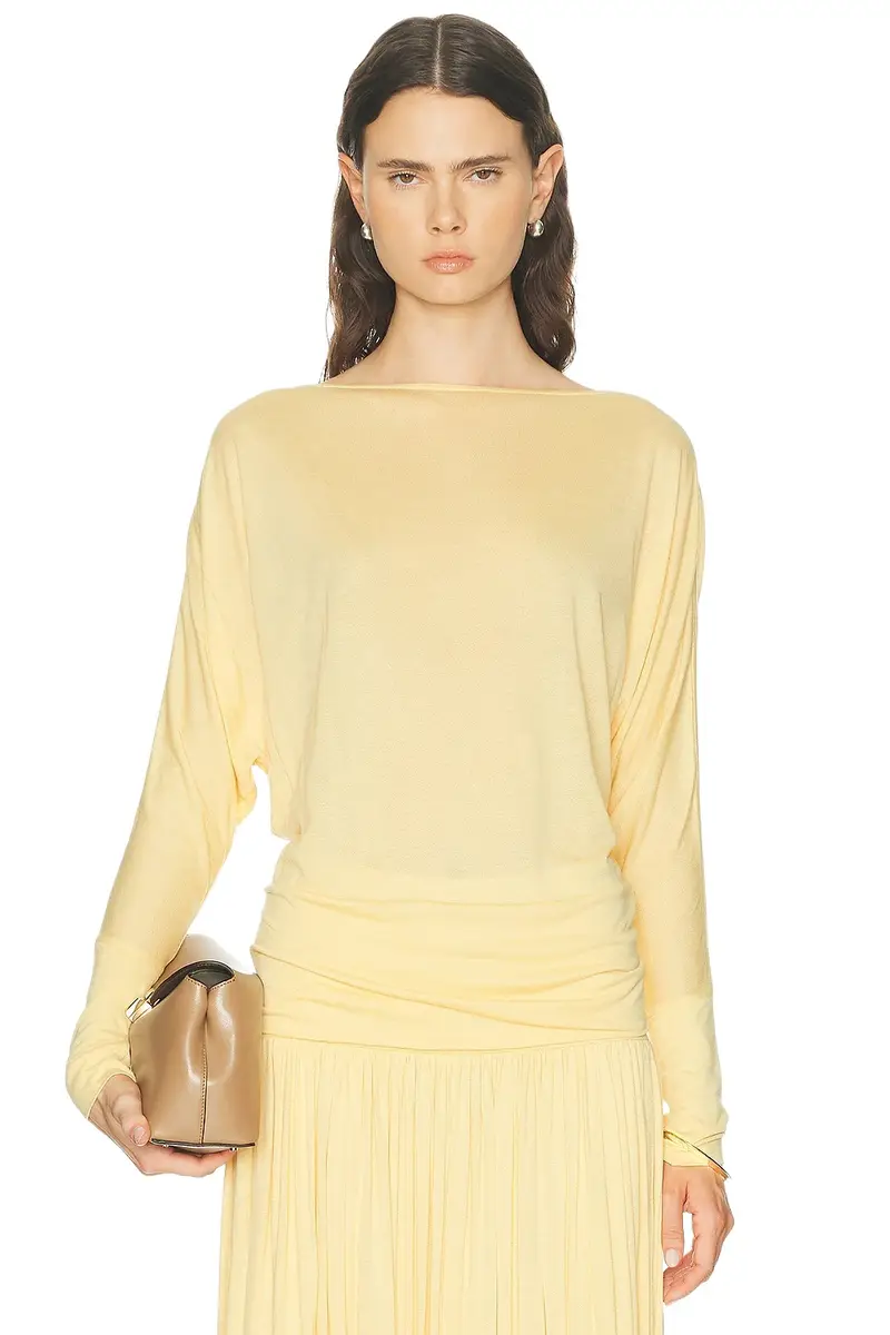 TOTEME Boatneck Jersey Top