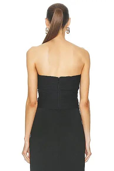 Saint Laurent Jersey Bandeau Top | Thumbnail 3 Saint Laurent Jersey Bandeau Top | Thumbnail 3