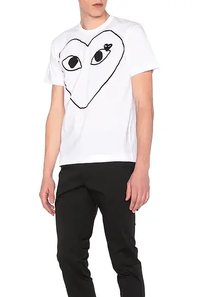 Comme des Garçons PLAY Black Emblem Cotton Tee | Thumbnail 2 Comme des Garçons PLAY Black Emblem Cotton Tee | Thumbnail 2