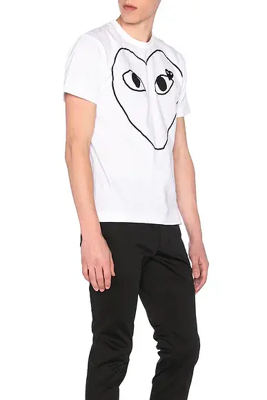 Comme des Garçons PLAY Black Emblem Cotton Tee | Thumbnail 3 Comme des Garçons PLAY Black Emblem Cotton Tee | Thumbnail 3