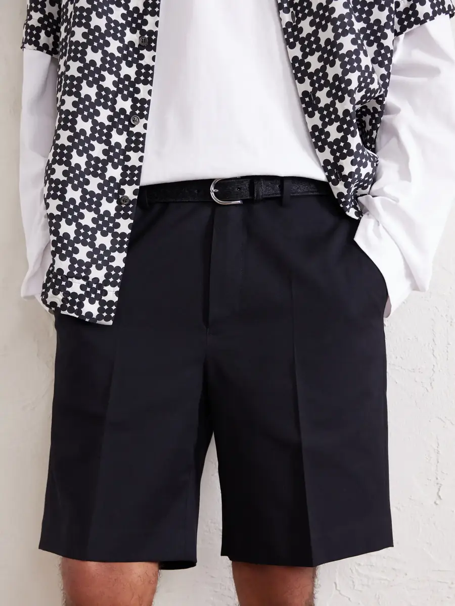 Dries Van Noten Straight-Leg Cotton and Wool-Blend Shorts | Thumbnail 5 Dries Van Noten Straight-Leg Cotton and Wool-Blend Shorts | Thumbnail 5