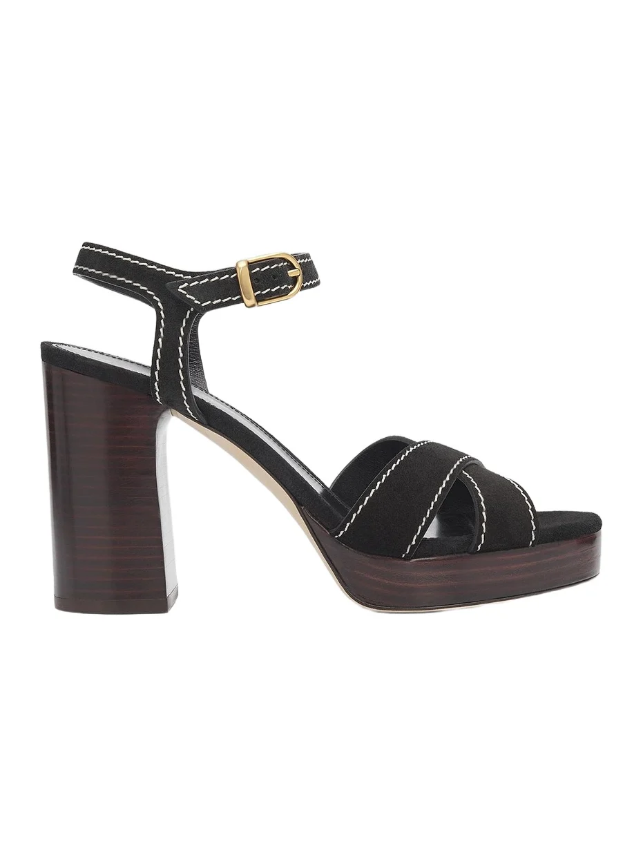 Women's Park Platform 85MM Suede Strappy Sandals