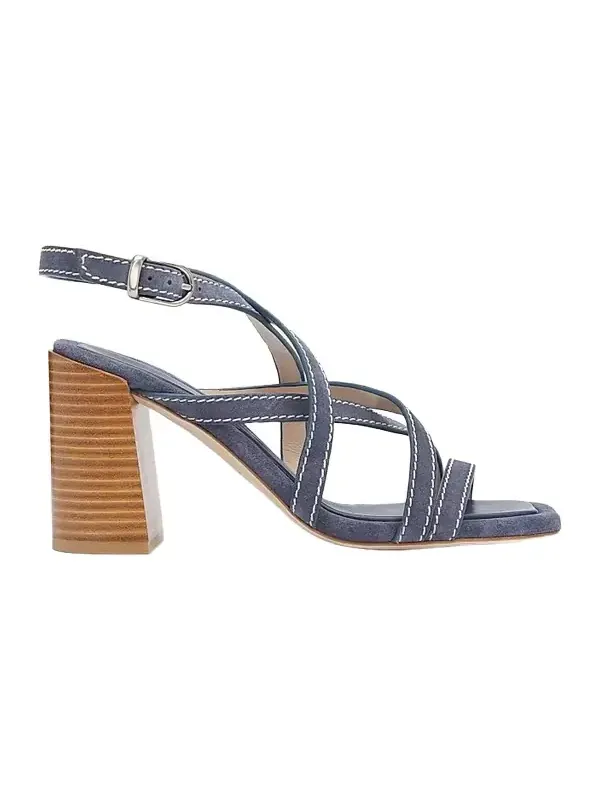 Women's Park Block 85MM Suede Strappy Sandals Women's Park Block 85MM Suede Strappy Sandals