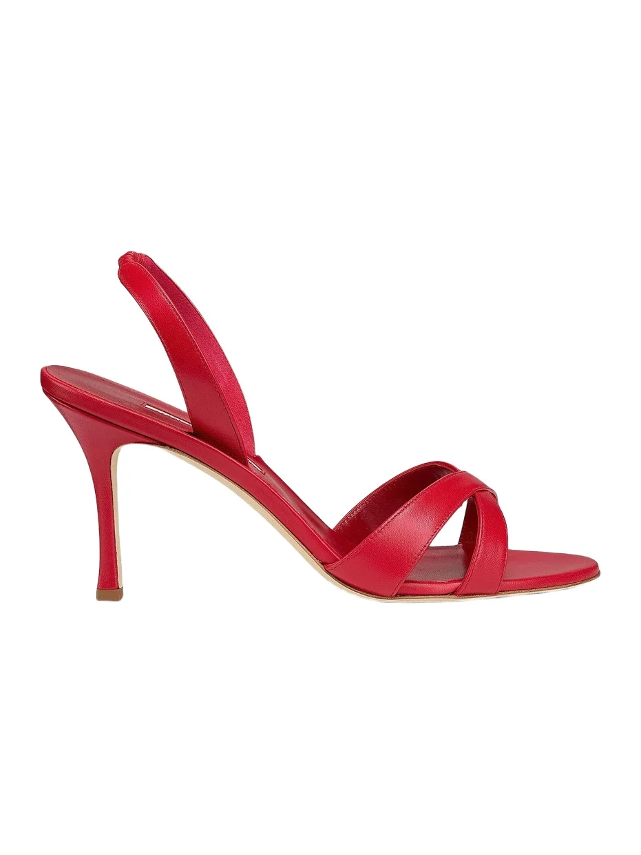 Women's Callasli 90MM Leather Slingback Sandals Women's Callasli 90MM Leather Slingback Sandals
