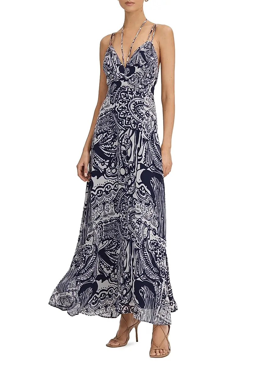 Reiss Women's Quinn Printed Maxi Dress | Thumbnail 2