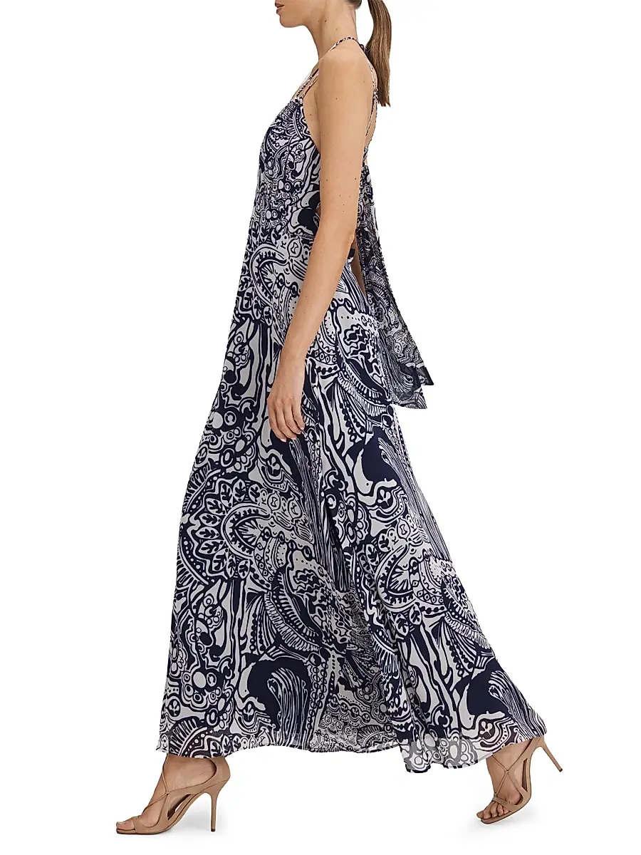 Reiss Women's Quinn Printed Maxi Dress | Thumbnail 3