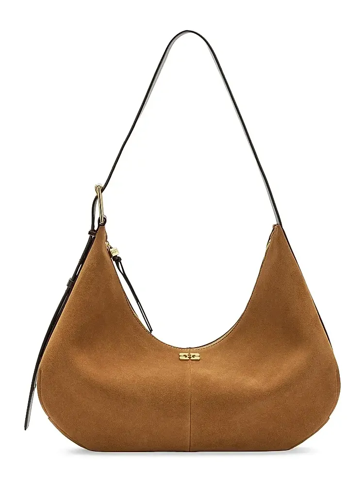 Women's Medium Suede Hobo Bag