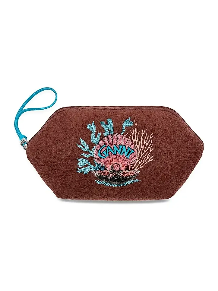 Women's Bikini Towel Graphic Cotton-Blend Pouch